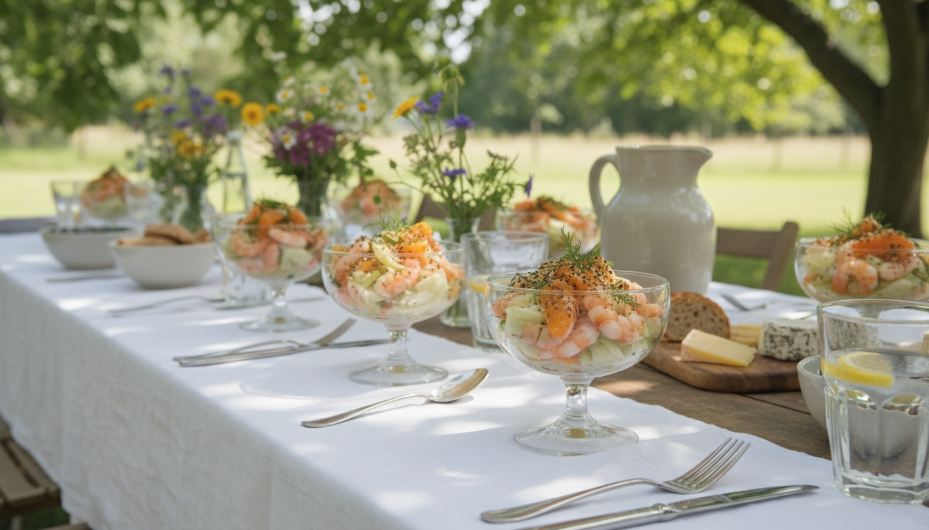 découvrez une recette minceur légère et savoureuse : salade fraîche de fenouil croquant, crevettes délicates, graines de sésame et morceaux d'orange juteuse, idéale pour un repas sain et vitaminé.