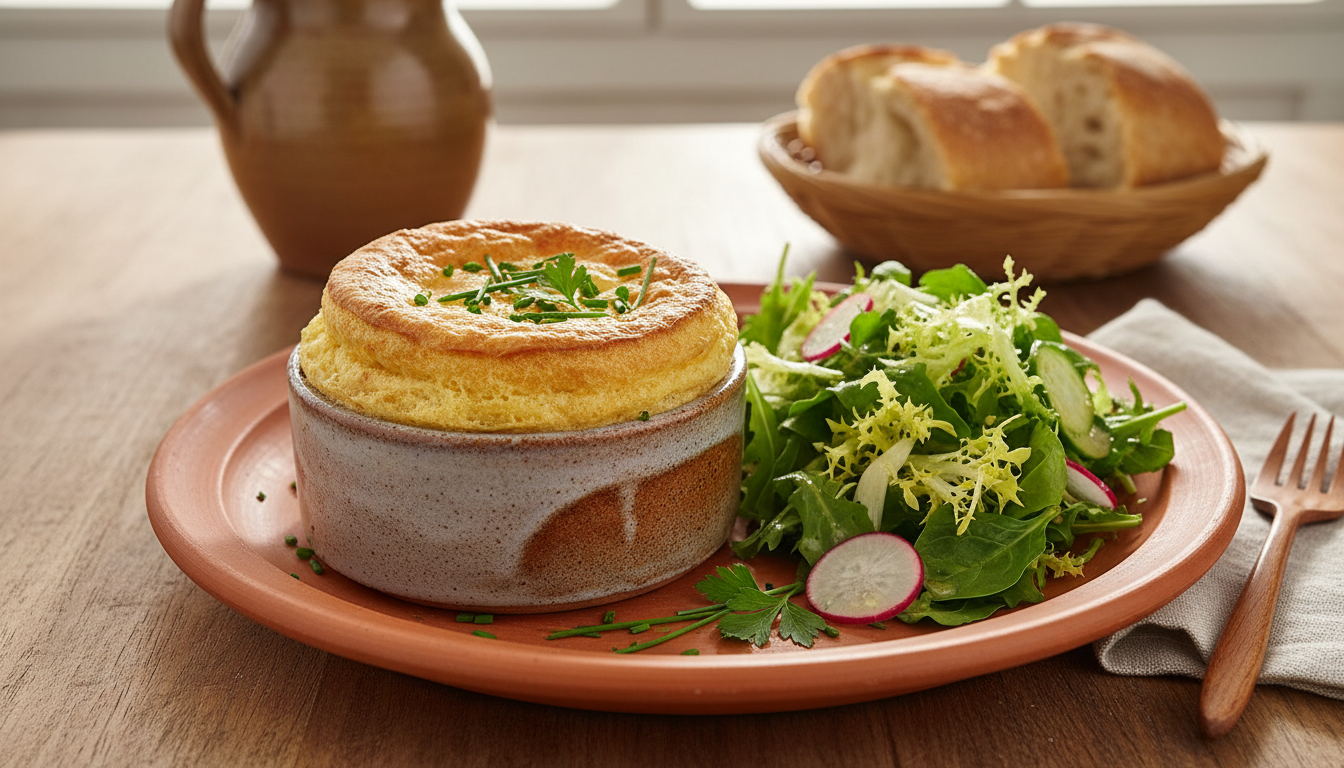 découvrez notre recette express de soufflé au chèvre, sans béchamel ni blancs montés, prêt en 15 minutes pour un plat léger et savoureux qui impressionne à coup sûr.
