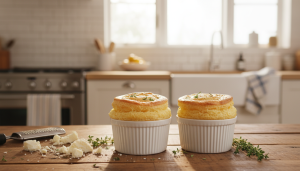 découvrez notre recette express de soufflé au chèvre, sans béchamel ni blancs montés, pour un plat léger et aérien prêt en seulement 15 minutes qui ravira vos papilles.