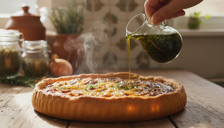 découvrez la tarte alsacienne aux oignons confits et son secret étonnant au moment du service qui transforme à jamais votre expérience de dégustation.