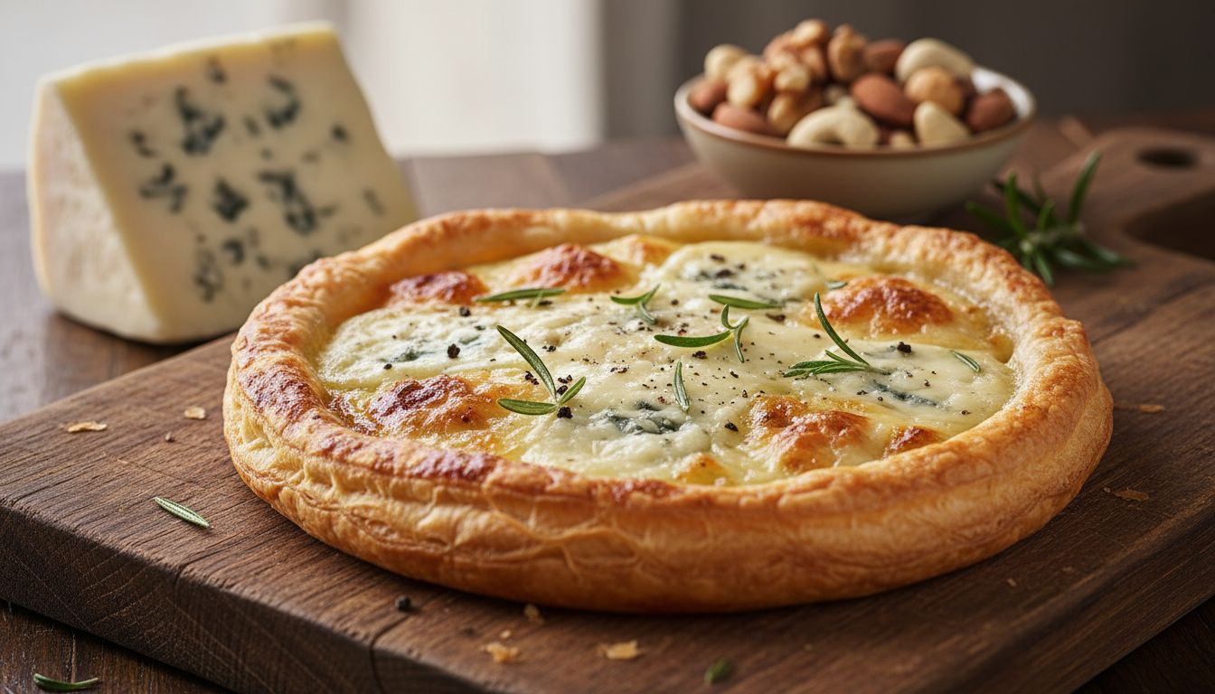 découvrez une délicieuse tarte au gorgonzola, une savoureuse escapade au cœur du fromage italien. parfaite pour les amateurs de saveurs authentiques et raffinées.
