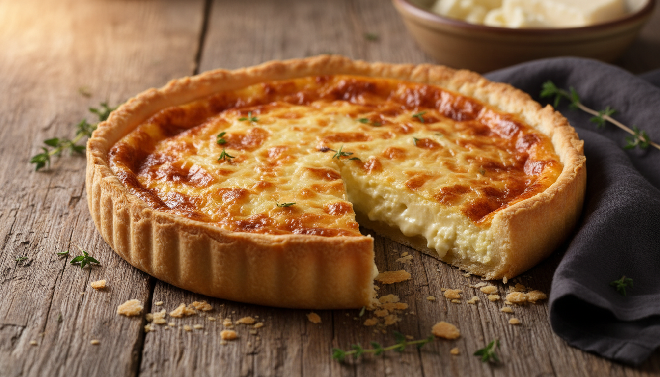 découvrez la tarte au maroilles, une délicieuse spécialité avec une croûte dorée et un cœur crémeux qui apporte chaleur et gourmandise à vos repas.