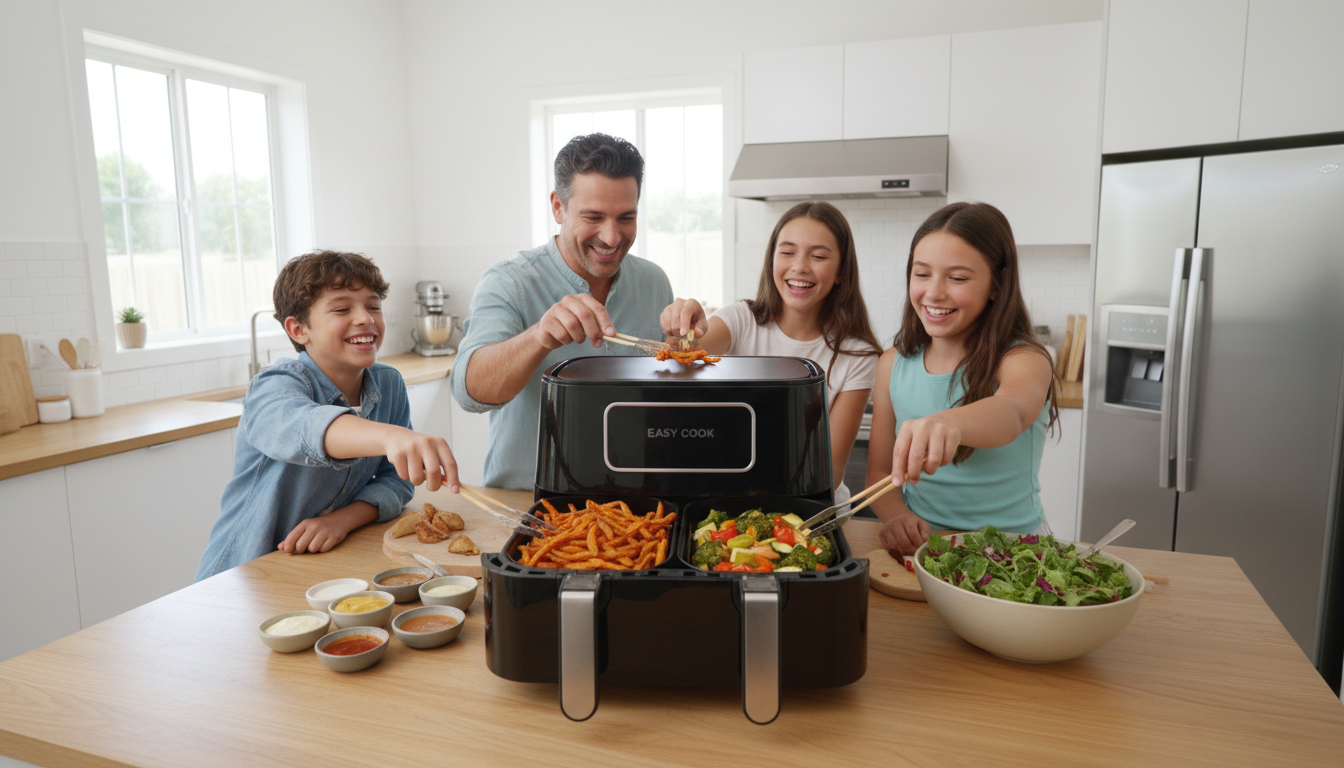 découvrez notre test complet de la friteuse sans huile cosori air fryer twinfry 10l, équipée d'un contrôle intelligent pour une cuisson saine et facile. performance, design et fonctionnalités passés en revue.