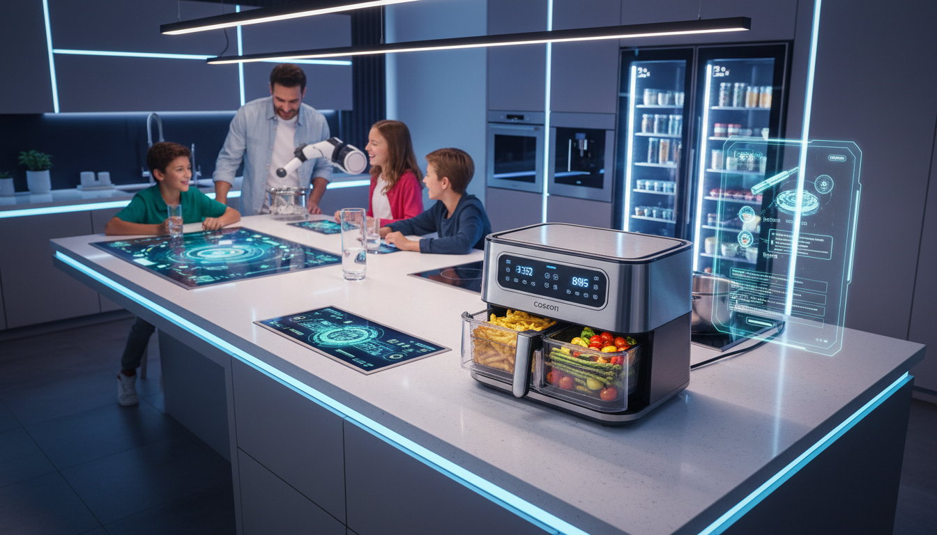 découvrez notre test complet de la friteuse sans huile cosori air fryer twinfry 10l avec contrôle intelligent, une solution pratique et saine pour cuisiner rapidement et facilement.