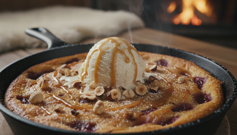 découvrez notre clafoutis hivernal facile à préparer, alliant un cœur fondant et des noisettes croquantes pour un réconfort gourmand et chaleureux.
