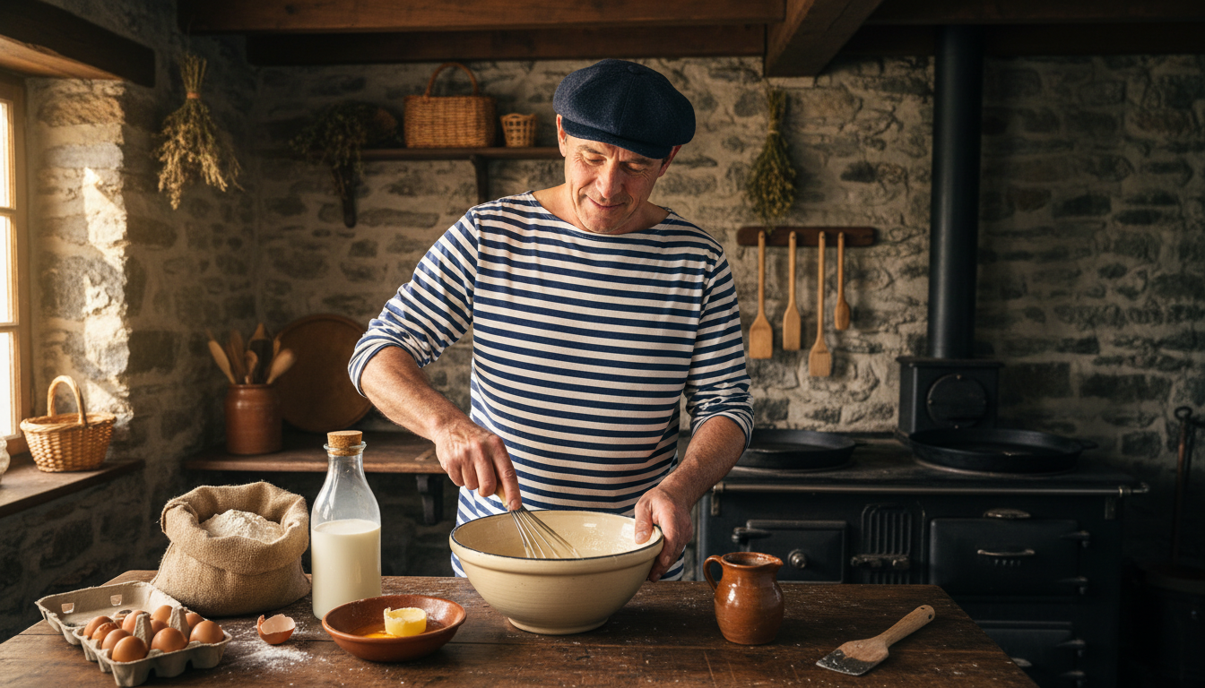 découvrez la recette authentique et fluide de pâte à crêpes bretonne, dévoilée par un crêpier passionné. facile à réaliser, elle respecte la tradition pour des crêpes savoureuses à chaque fois.