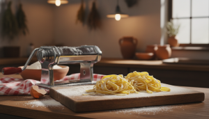 dites adieu aux pâtes industrielles grâce à cette machine italienne révolutionnaire à moins de 100 € qui transforme votre cuisine en un véritable atelier de pâtes maison.
