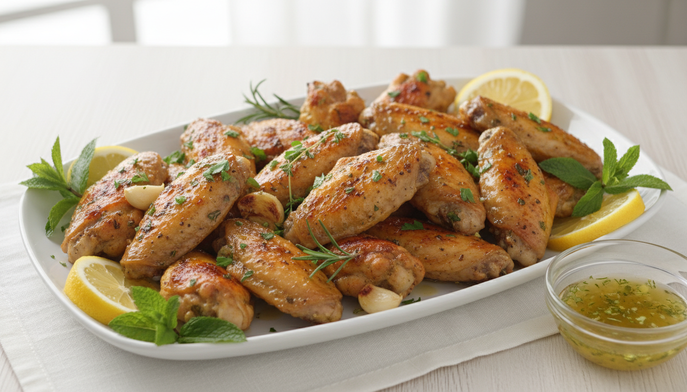 découvrez notre recette légère et savoureuse d'ailes de poulet marinées à l'ail, parfaite pour un repas gourmand et équilibré.