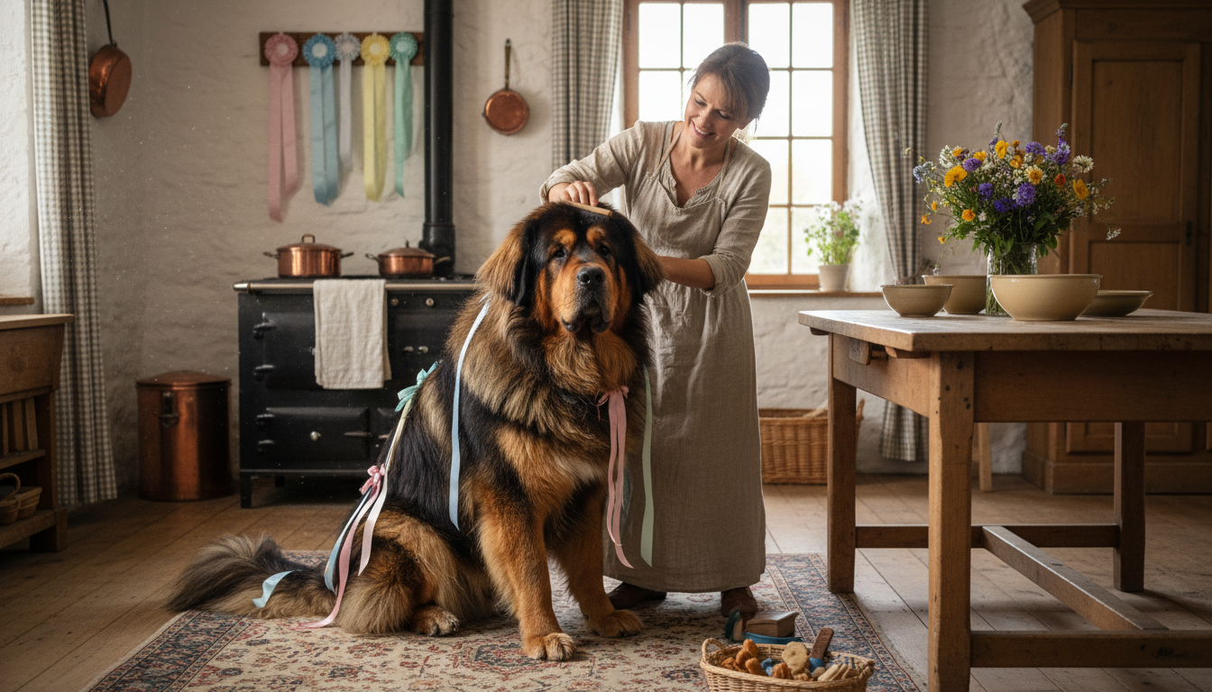 au salon de l’agriculture, un dogue du tibet originaire de mayenne a été sacré « champion de france » lors du concours général agricole, mettant en lumière l'excellence de cette race.