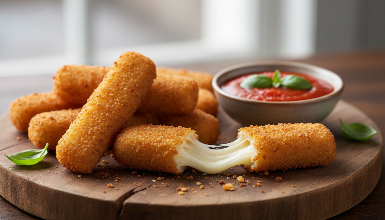 découvrez la recette parfaite des bâtonnets de mozzarella avec un cœur fondant et une croûte croustillante, idéale pour un apéritif gourmand et facile à préparer.