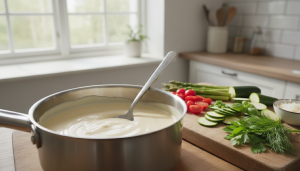 découvrez comment préparer une béchamel légère et onctueuse rapidement avec votre thermomix. une recette facile pour des sauces savoureuses et rapides.