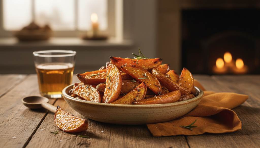 découvrez comment ces patates douces dorées deviennent la star de votre repas dès qu'elles arrivent à table, apportant saveur et chaleur à chaque bouchée.