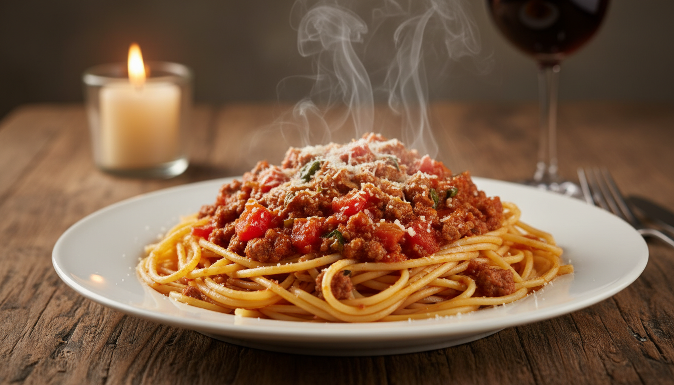 découvrez comment ces spaghettis bolognaise transforment une soirée simple en un festin chaleureux et savoureux à savourer sans modération.