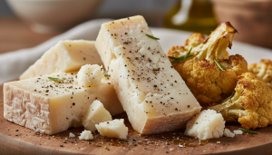 découvrez notre recette simple et savoureuse de chou-fleur rôti au pecorino et poivre, idéale pour impressionner vos invités avec un plat original et gourmand.