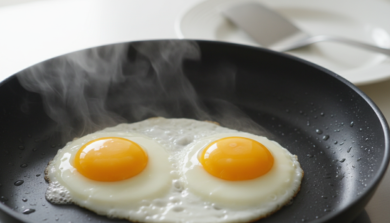 découvrez comment préparer des œufs frits plus légers en remplaçant l'huile et le beurre, tout en conservant une saveur gourmande et savoureuse.