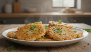 savourez une galette croustillante faite de riz cuit, renfermant un cœur fondant et délicieux qui éveillera vos papilles à chaque bouchée.