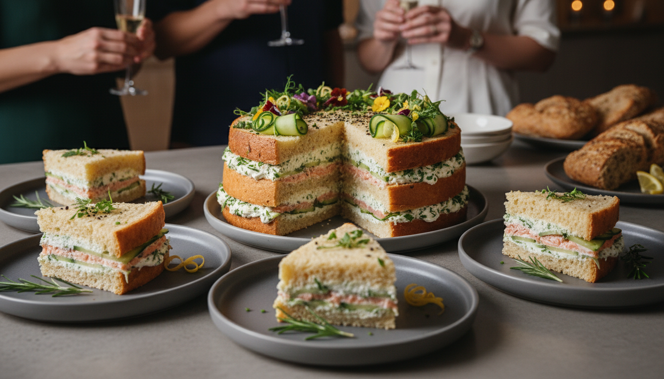 découvrez une recette gourmande et originale de sandwich cake au chèvre, parfaite pour vos apéritifs et repas légers. facile à réaliser et délicieuse, elle ravira tous les palais.