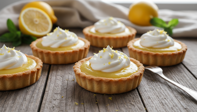découvrez nos tartelettes au lemon curd maison, une explosion de saveurs acidulées alliant légèreté et gourmandise pour un dessert parfait.