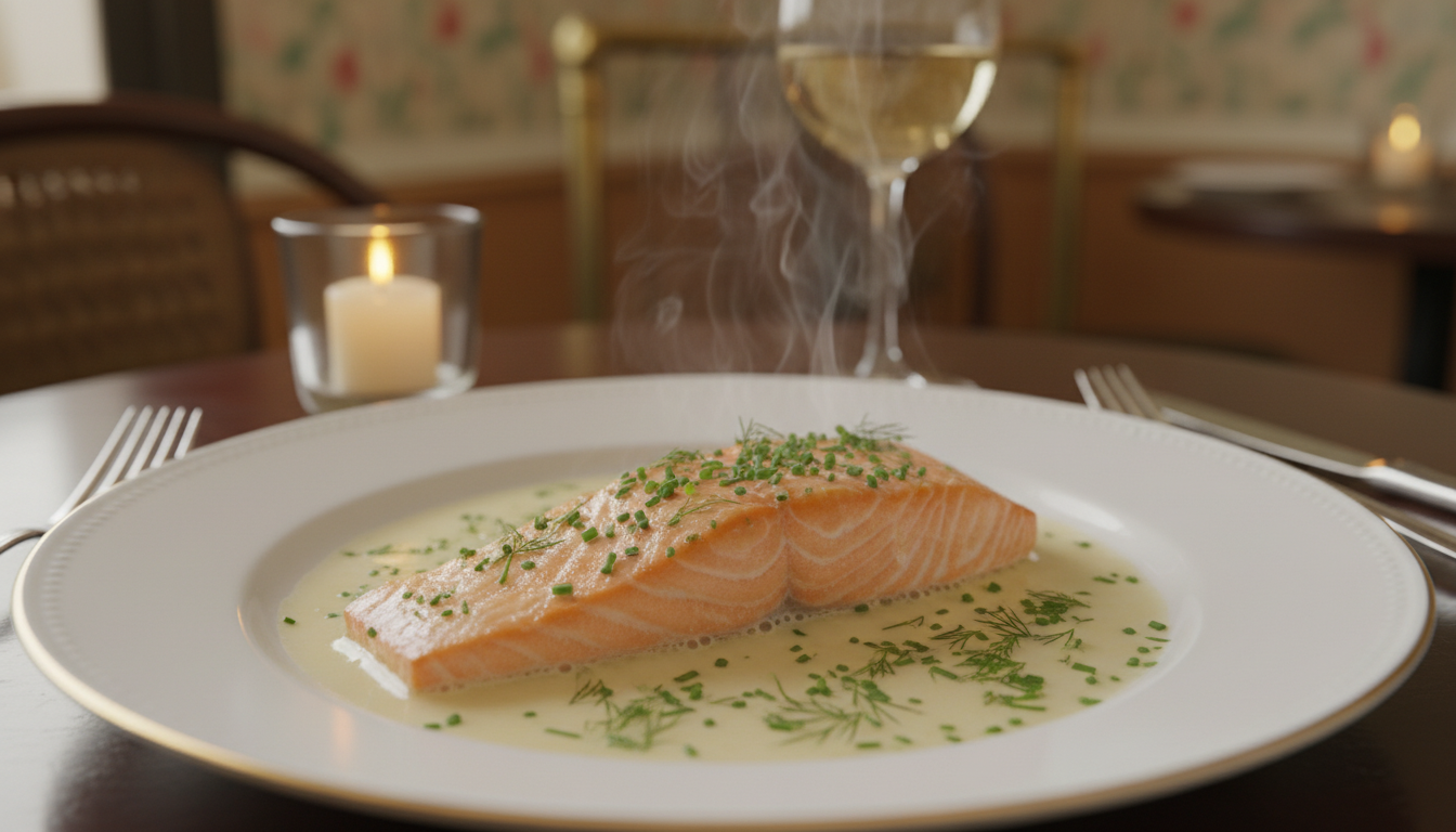 découvrez une recette simple et gourmande de pavé de saumon nappé d’une sauce au vin blanc légère, parfaite pour un repas raffiné et savoureux.