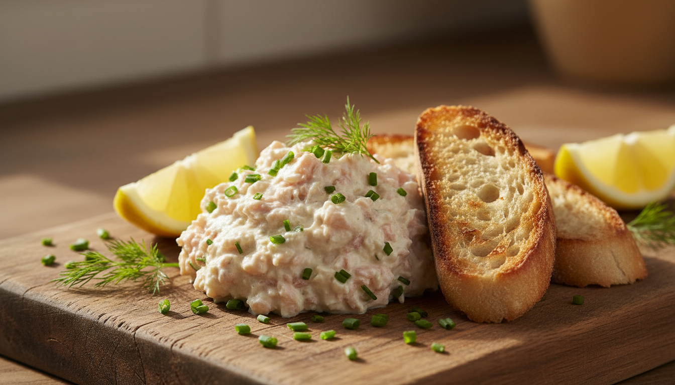 découvrez notre recette savoureuse de rillettes de saumon et fromage frais, un délice facile à préparer pour régaler vos papilles à l'apéritif ou en entrée.