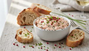 découvrez notre recette savoureuse de rillettes de saumon et fromage frais, idéale pour un apéritif gourmand et facile à préparer.