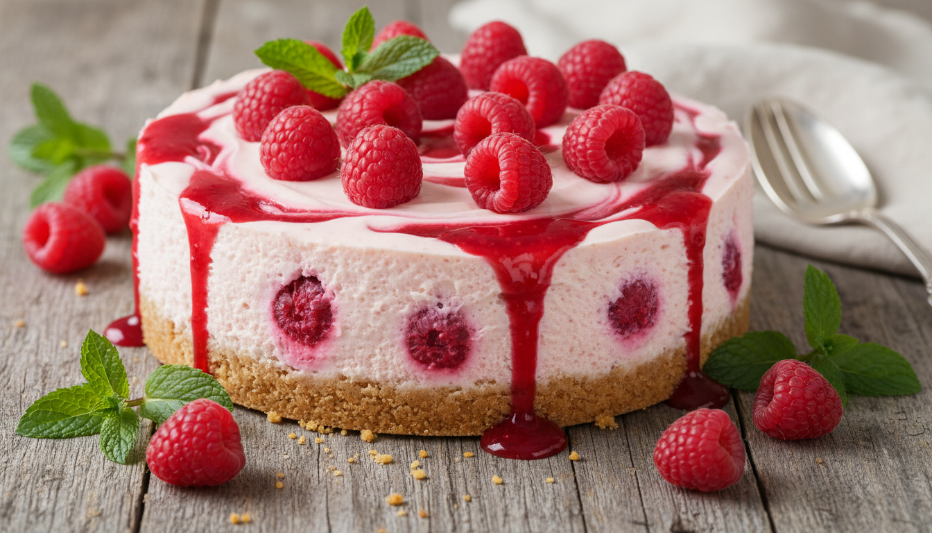 découvrez la recette irrésistible du cheesecake aux framboises et fromage frais, un délice frais et gourmand parfait pour toutes les occasions.