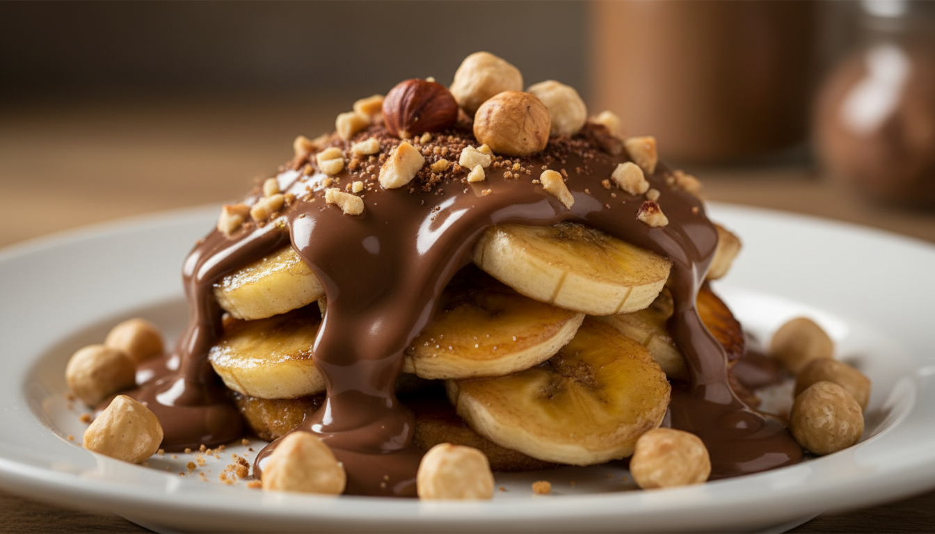 découvrez notre recette irrésistible de dessert onctueux au kinder, banane et noisettes, alliant douceur et gourmandise pour un plaisir unique.