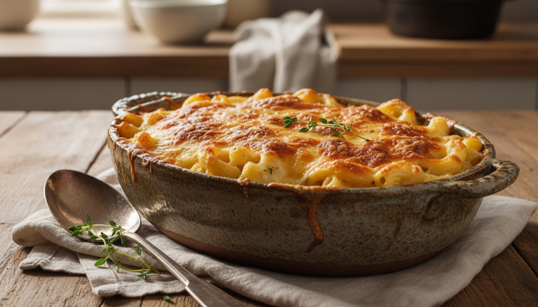 découvrez notre recette gourmande de gratin de macaroni à la crème fraîche, un délice onctueux facile à préparer pour régaler toute la famille.