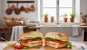 découvrez notre recette gourmande de délice viennois au fromage, tomate et roquette, un savoureux mélange à ne pas manquer pour vos repas faciles et délicieux.