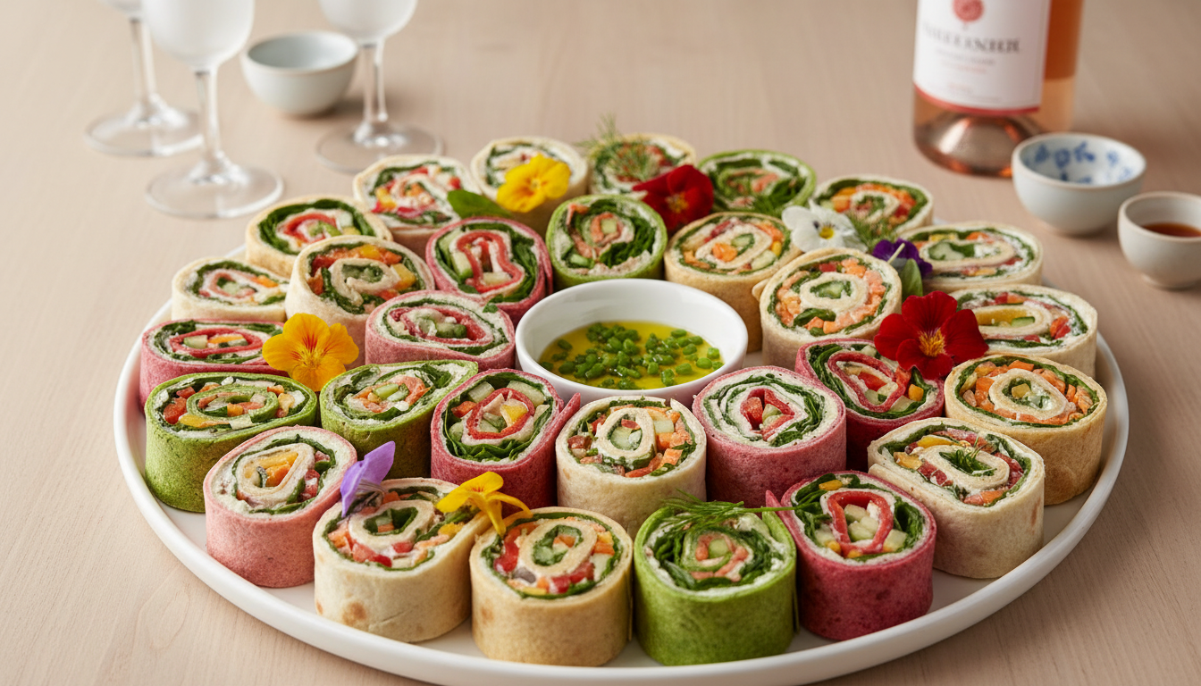 découvrez nos délicieux roulés gourmands au fromage frais et légumes croquants, parfaits pour un apéritif savoureux et frais. faciles à préparer, ils raviront vos invités à coup sûr !