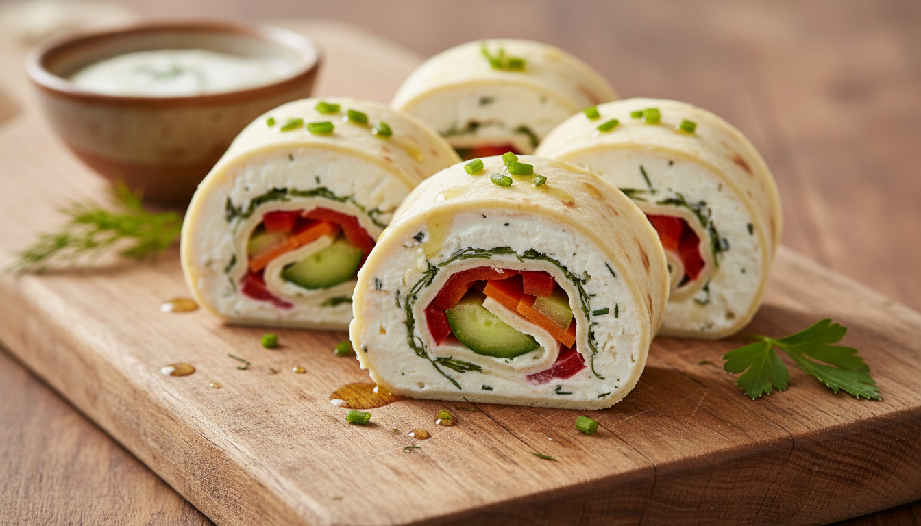 découvrez nos délicieuses recettes de roulés gourmands au fromage frais et légumes croquants, parfaits pour un apéritif savoureux et frais.