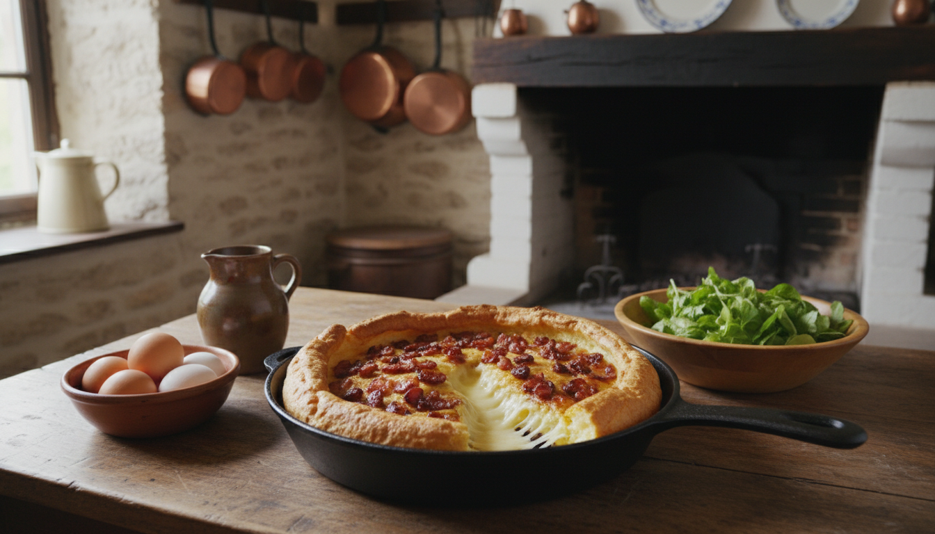 découvrez la recette facile de la pascade aux lardons croustillants et au fromage fondant, un plat savoureux et gourmand à réaliser rapidement pour régaler toute la famille.
