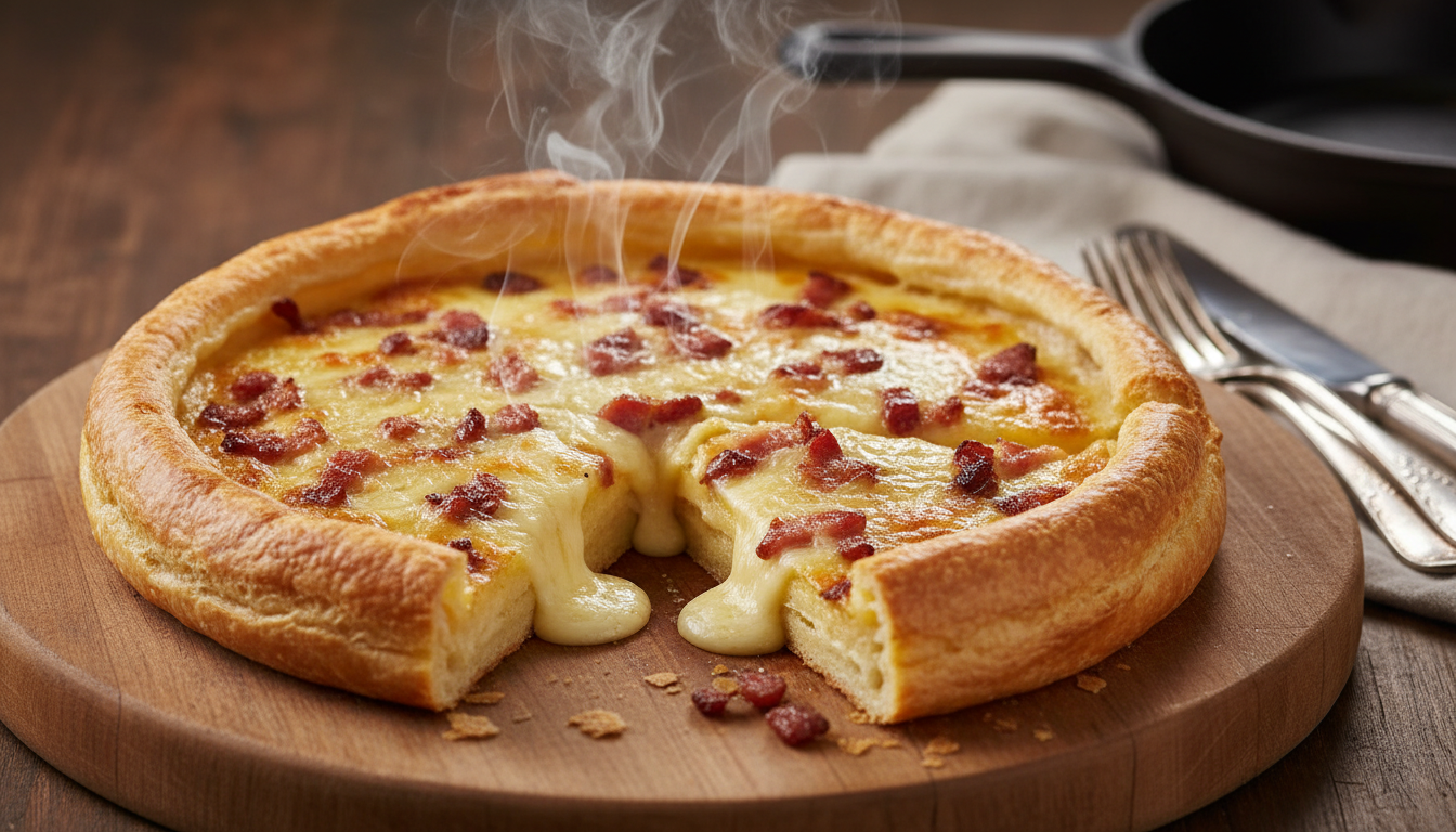 découvrez notre recette facile de pascade aux lardons croustillants et fromage fondant, un plat savoureux et gourmand à partager en toute simplicité.