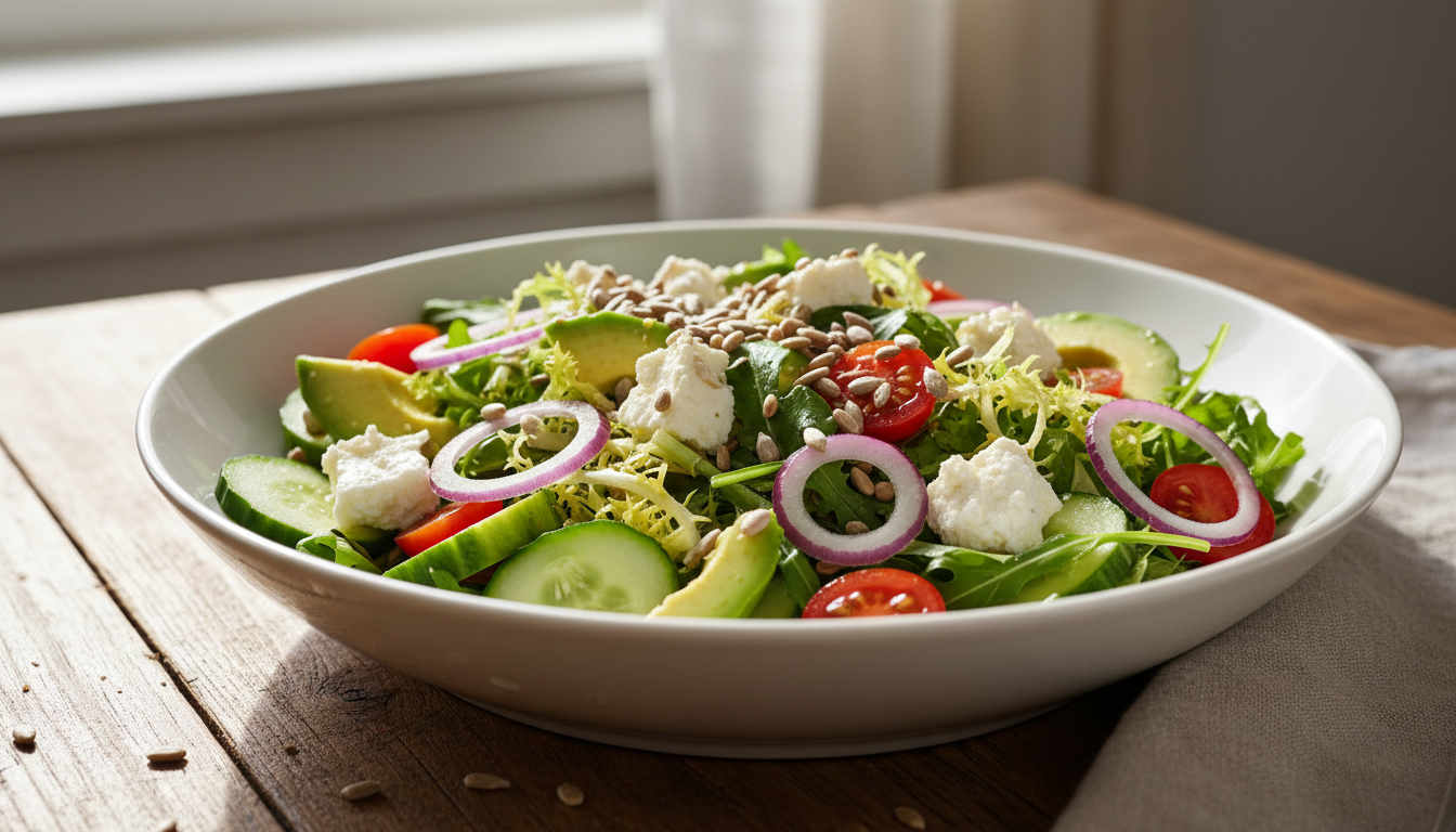 découvrez notre recette facile et savoureuse de salade gourmande à l’avocat et fromage de brebis, idéale pour un repas frais et équilibré.