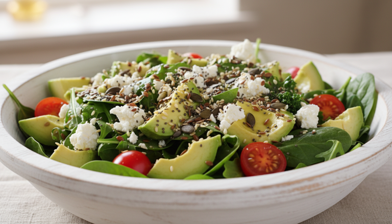 découvrez une recette facile et savoureuse de salade gourmande à l’avocat et fromage de brebis, parfaite pour un repas léger et délicieux.