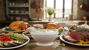 découvrez notre délicieuse sauce onctueuse à l'ail et aux fines herbes, idéale pour rehausser la saveur de tous vos plats avec une touche gourmande et raffinée.