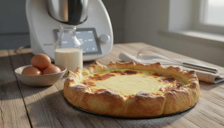 découvrez notre recette express de tarte au fromage avec thermomix, facile et rapide à préparer pour des desserts gourmands en un rien de temps.