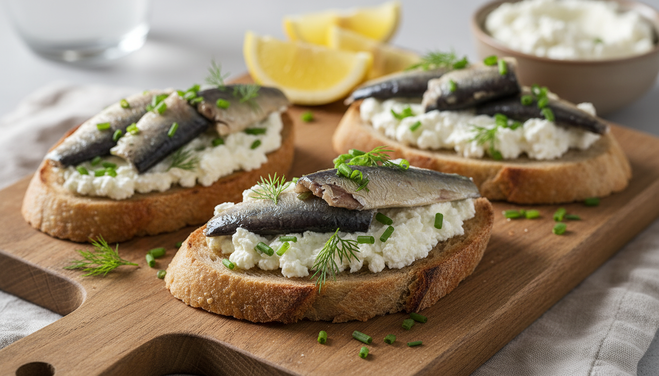découvrez notre recette facile et gourmande de tartines de sardines au fromage frais, idéale pour un repas savoureux et rapide à préparer.