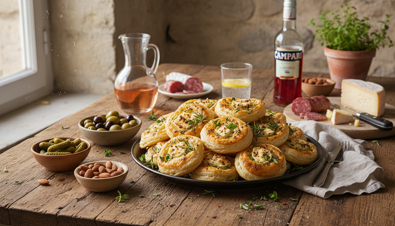 découvrez notre recette simple et gourmande de feuilletés au fromage de chèvre, parfaits pour un apéritif ou une entrée savoureuse.