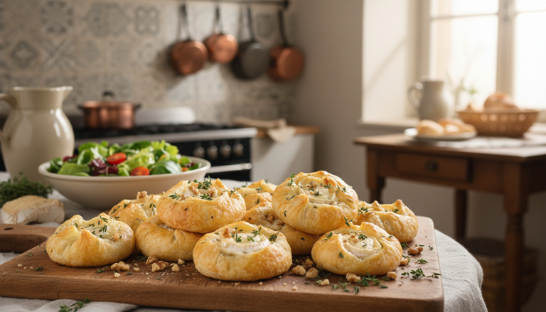 découvrez notre recette simple et gourmande de feuilletés au fromage de chèvre, parfaits pour un apéritif savoureux ou une entrée réussie.