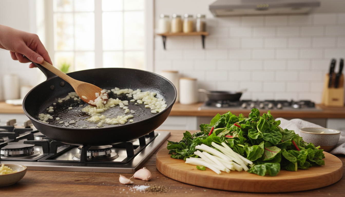 découvrez notre recette gourmande et saine de gratin de pâtes aux blettes, nappé d'une béchamel légère, pour un repas savoureux et équilibré.