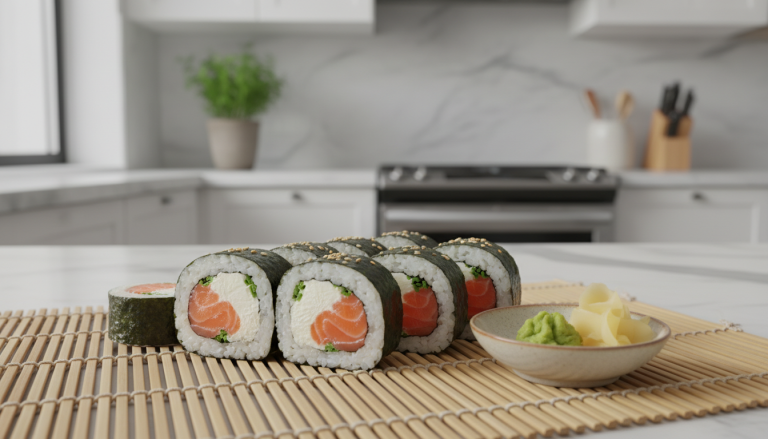 découvrez notre recette facile et gourmande de makis au saumon fumé et fromage frais, parfaite pour un repas savoureux et rapide à préparer.