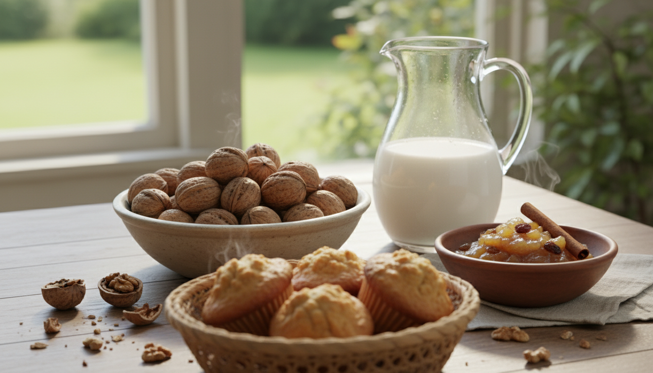 découvrez notre recette simple et rapide de délicieux muffins aux noix, parfaits pour une douceur légère et gourmande à tout moment de la journée.
