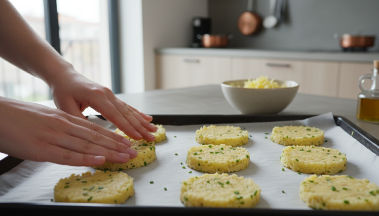 préparez en 10 minutes des galettes de pommes de terre croustillantes, légères et savoureuses, une alternative saine et gourmande aux frites pour régaler toute la famille.