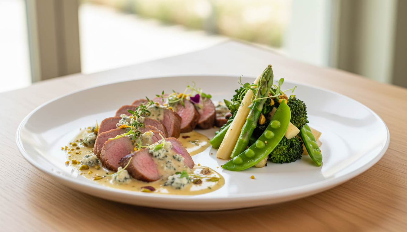 découvrez nos filets mignons au bleu, une recette raffinée alliant l'élégance de la viande tendre à la richesse savoureuse du fromage bleu, pour un repas gourmand et sophistiqué.