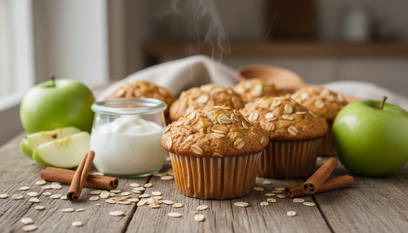 découvrez l'astuce secrète pour des muffins avoine-pomme ultra moelleux sans beurre, avec un ingrédient simple que vous avez déjà dans votre placard. recette facile et gourmande garantie !