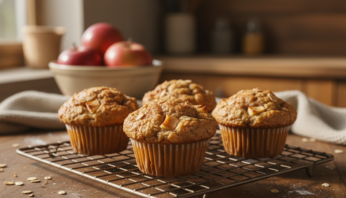 découvrez comment préparer des muffins avoine-pomme ultra moelleux sans beurre grâce à une astuce secrète et un ingrédient simple de votre placard. gourmandise saine garantie !