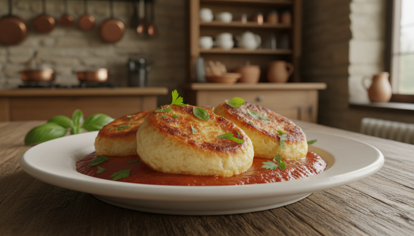 savourez les quenelles dauphinoises délicatement nappées d'une sauce tomate riche et gourmande, un incontournable de la gastronomie française à découvrir absolument.