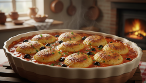 découvrez les quenelles dauphinoises délicates, nappées d'une sauce tomate savoureuse, et savourez une spécialité gourmande de la gastronomie française.