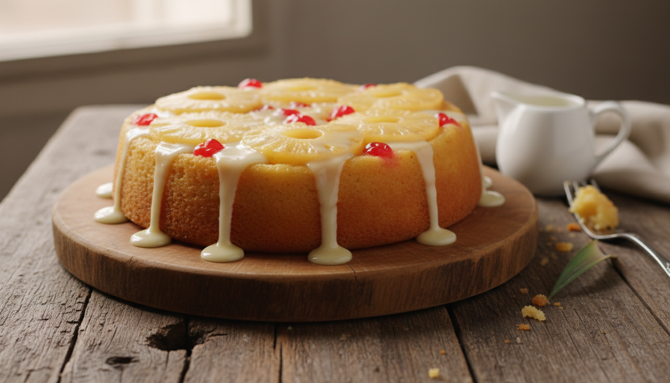 découvrez la recette secrète du gâteau à l’ananas et lait concentré, un dessert moelleux et savoureux, réalisé sans sucre ajouté pour une douceur saine et naturelle.